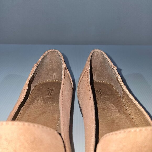 Frye Kenzie Venetian Flat Pointed Toe Loafer Slip On Rosewood Suede Size 11 - Picture 10 of 14